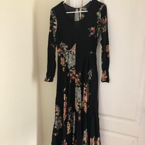 Free people floral maxi dress